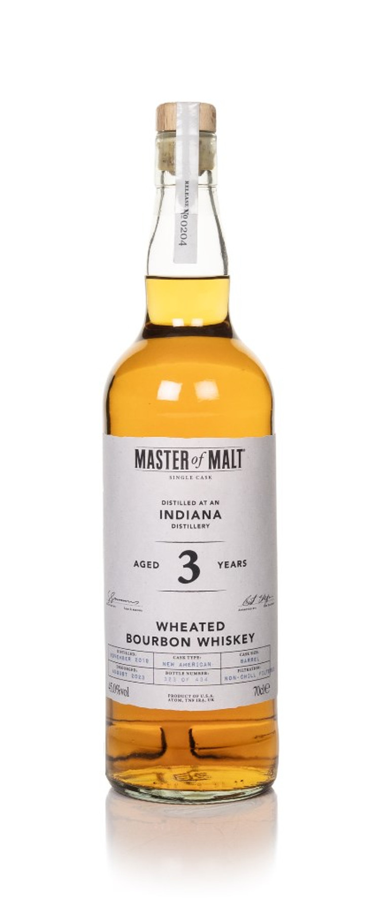 Indiana Wheated Bourbon 3 Year Old&nbsp;2019